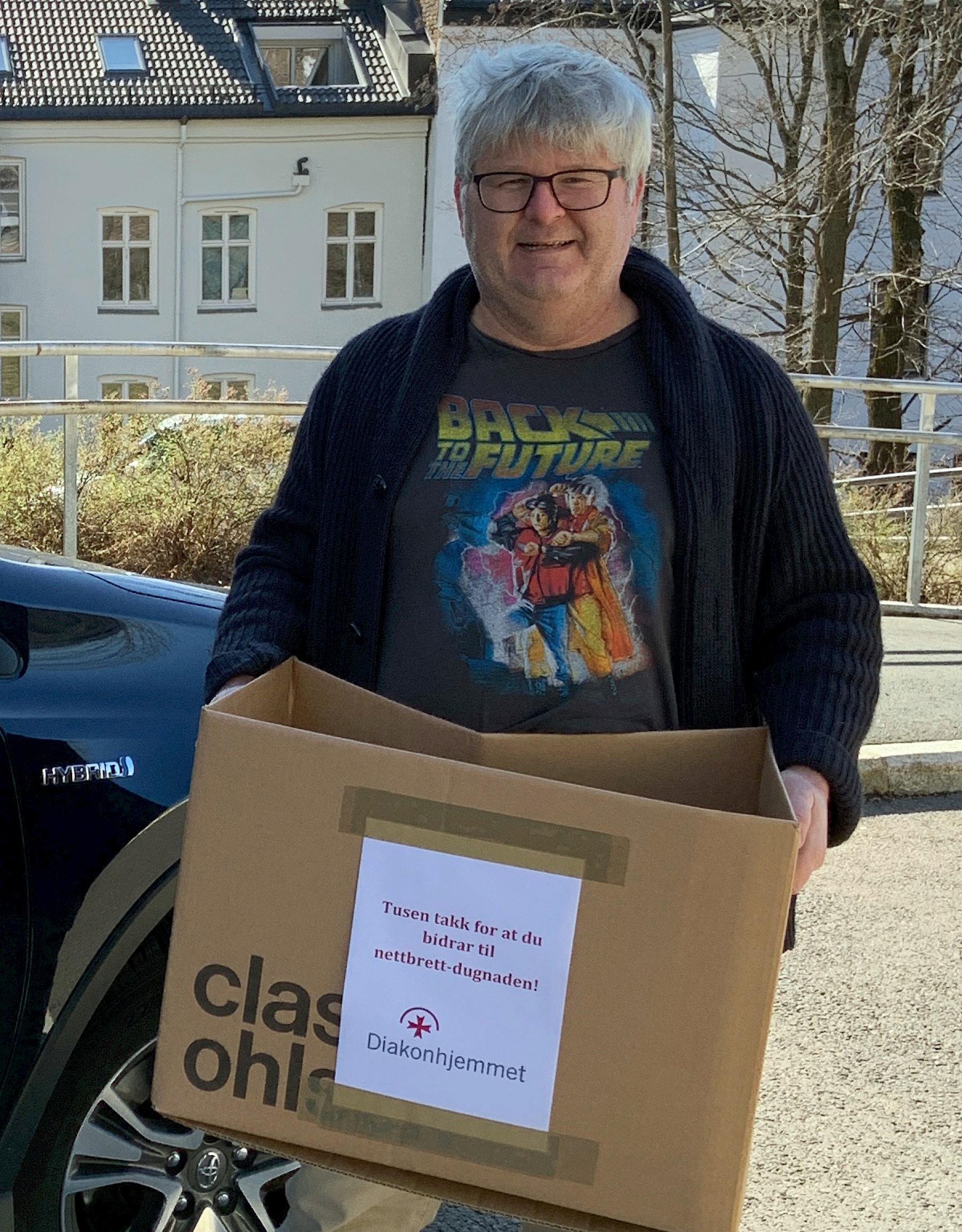 – Vi er veldig takknemlig for denne strålende gaven, sier Berge-Andreas Jenvin-Steinsvåg, spesialrådgiver i Diakonhjemmet Omsorg AS.